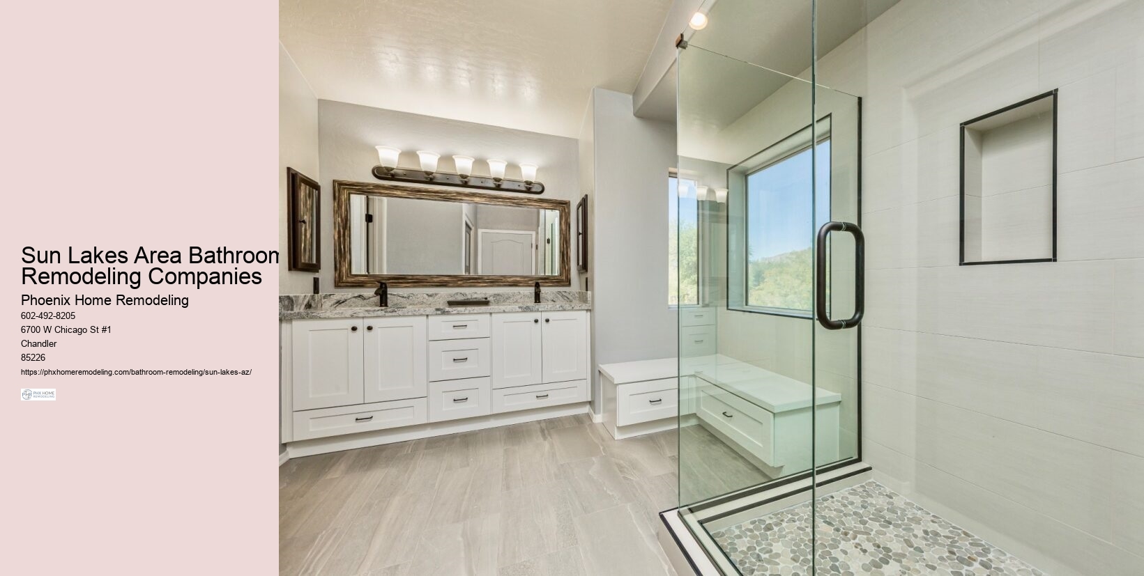 Sun Lakes Bathroom Renovation Services