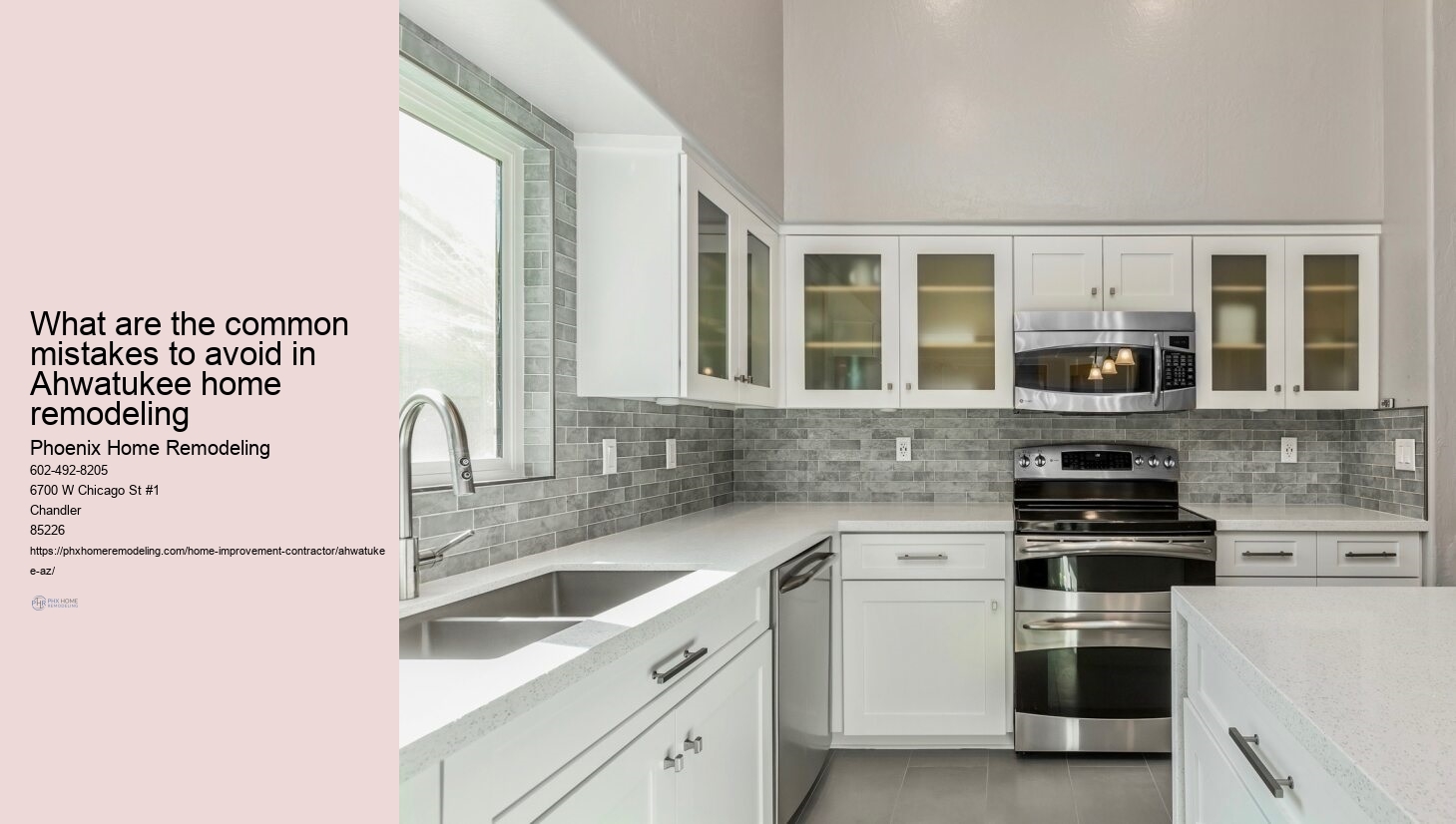 What are the common mistakes to avoid in Ahwatukee home remodeling