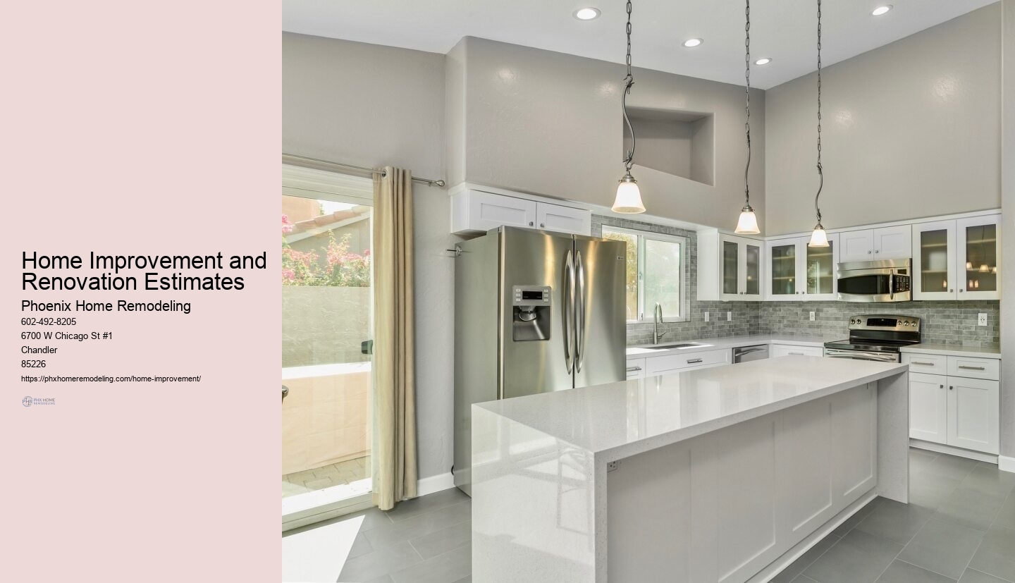 Home Improvement and Renovation Estimates