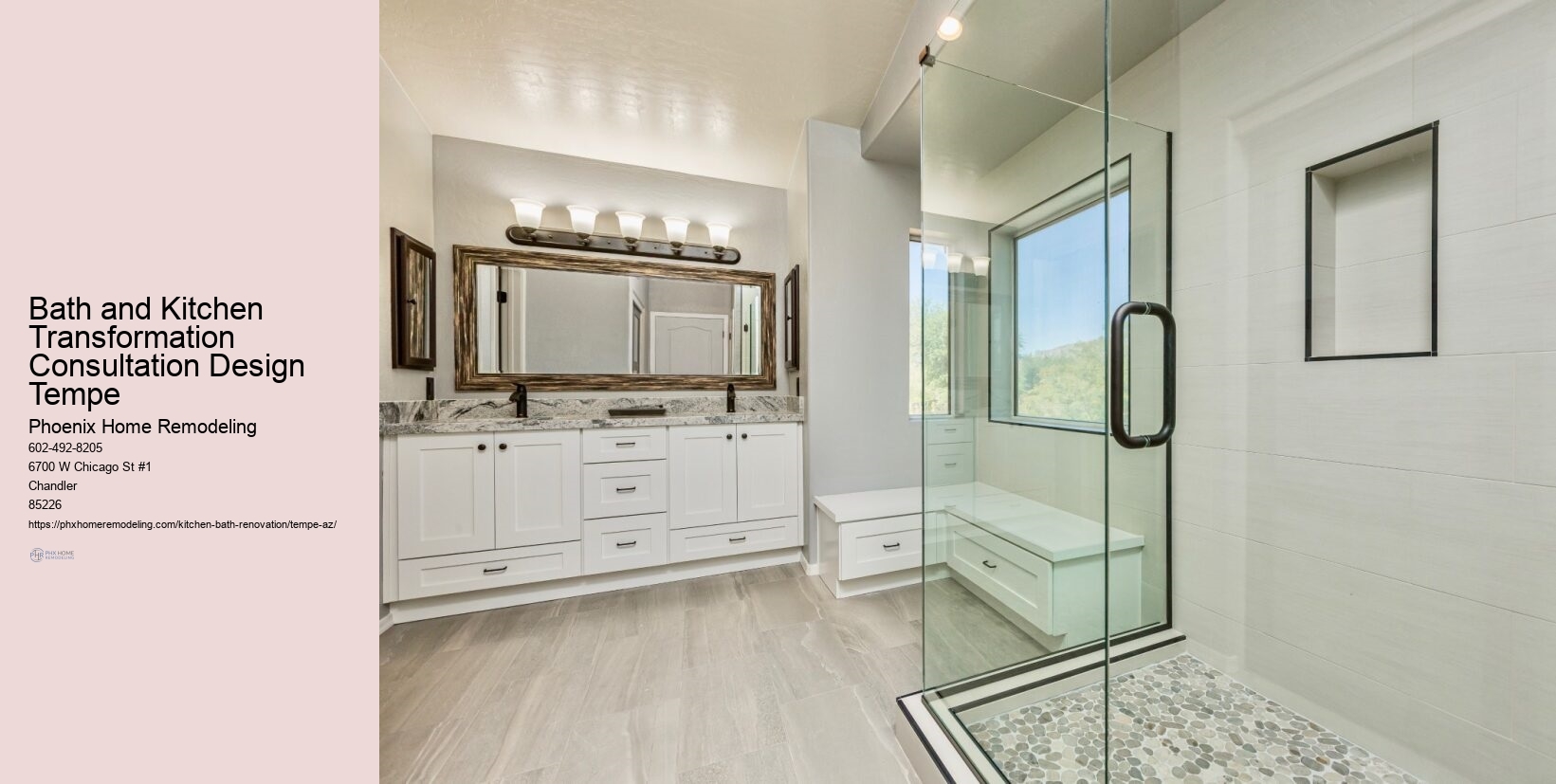 Bath and Kitchen Transformation Consultation Design Tempe