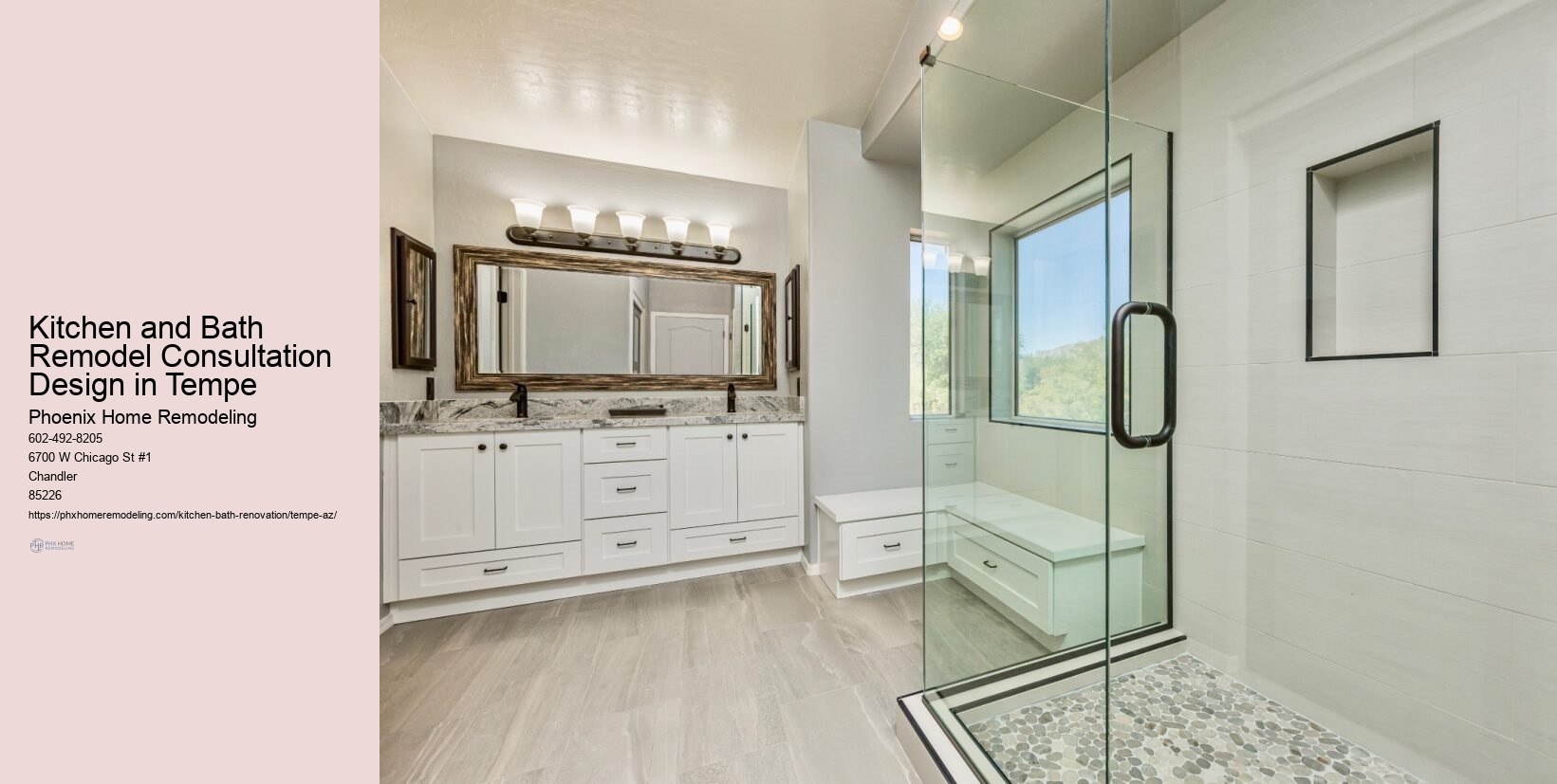 Kitchen and Bath Remodel Consultation Design in Tempe