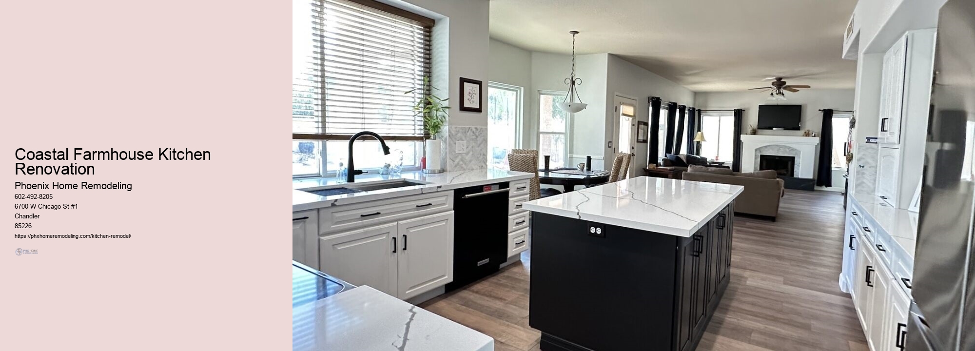Coastal Farmhouse Kitchen Renovation