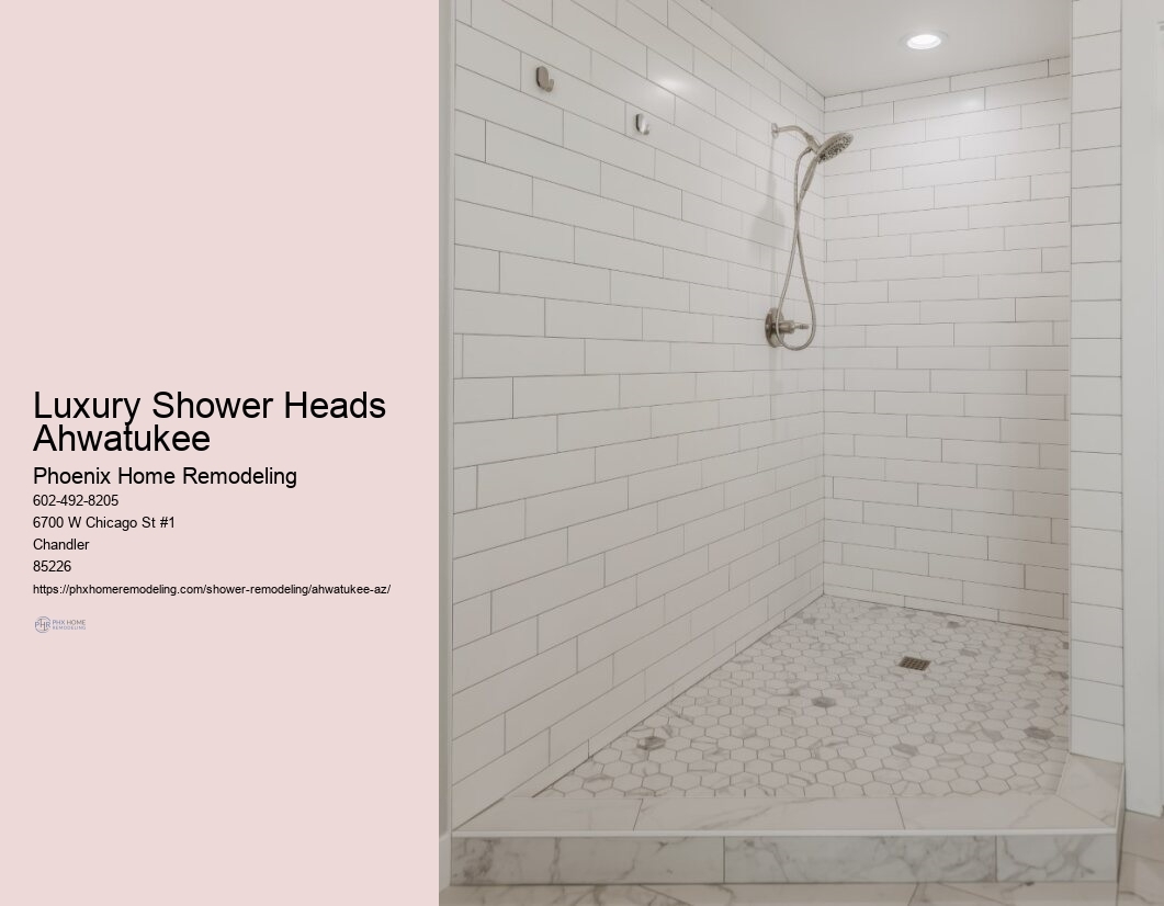 What are the latest shower tile trends in Ahwatukee