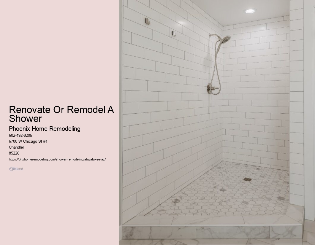 Redo Tub and Shower