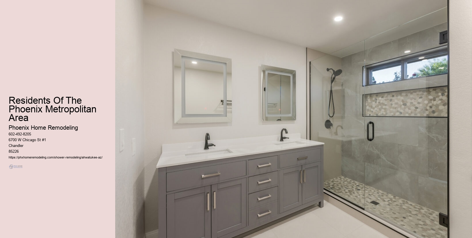 How do I choose a shower remodel contractor in Ahwatukee