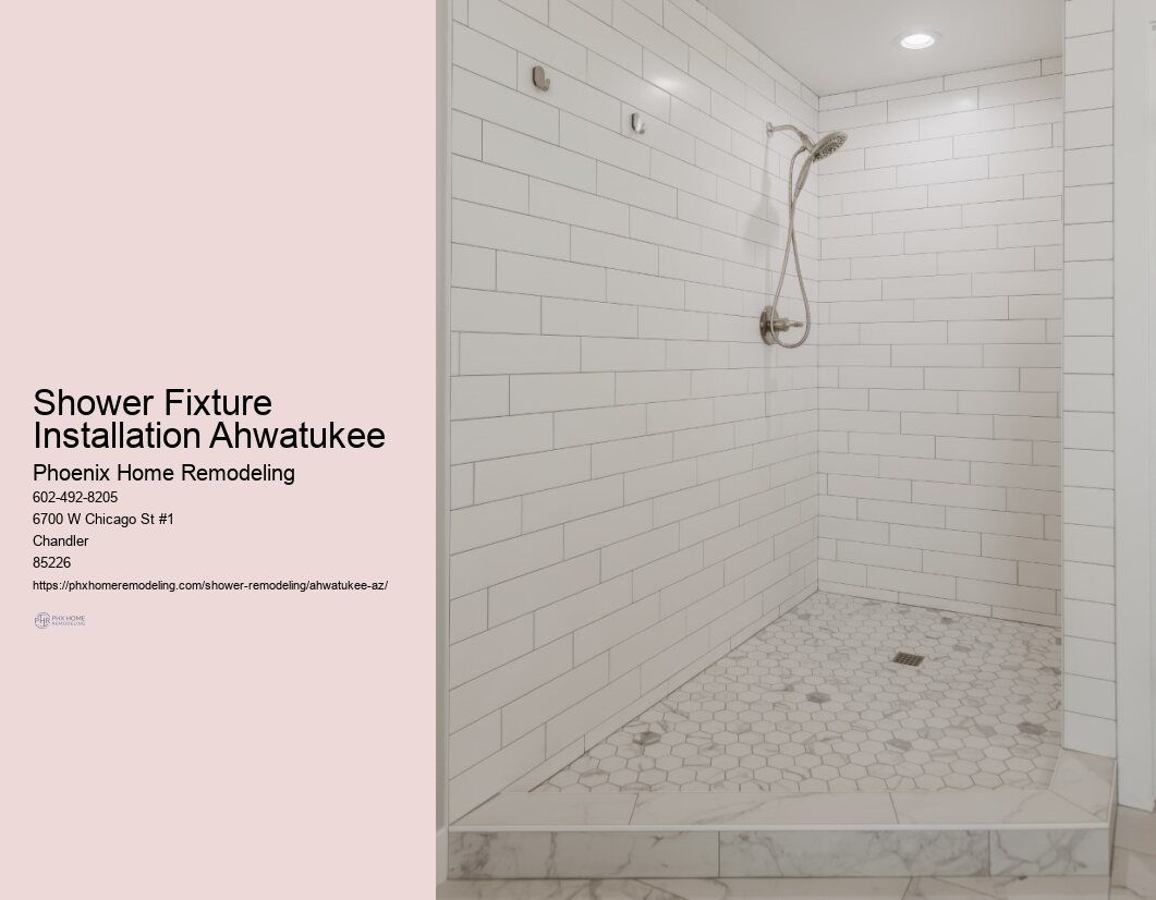 Contemporary Shower Upgrade Ahwatukee