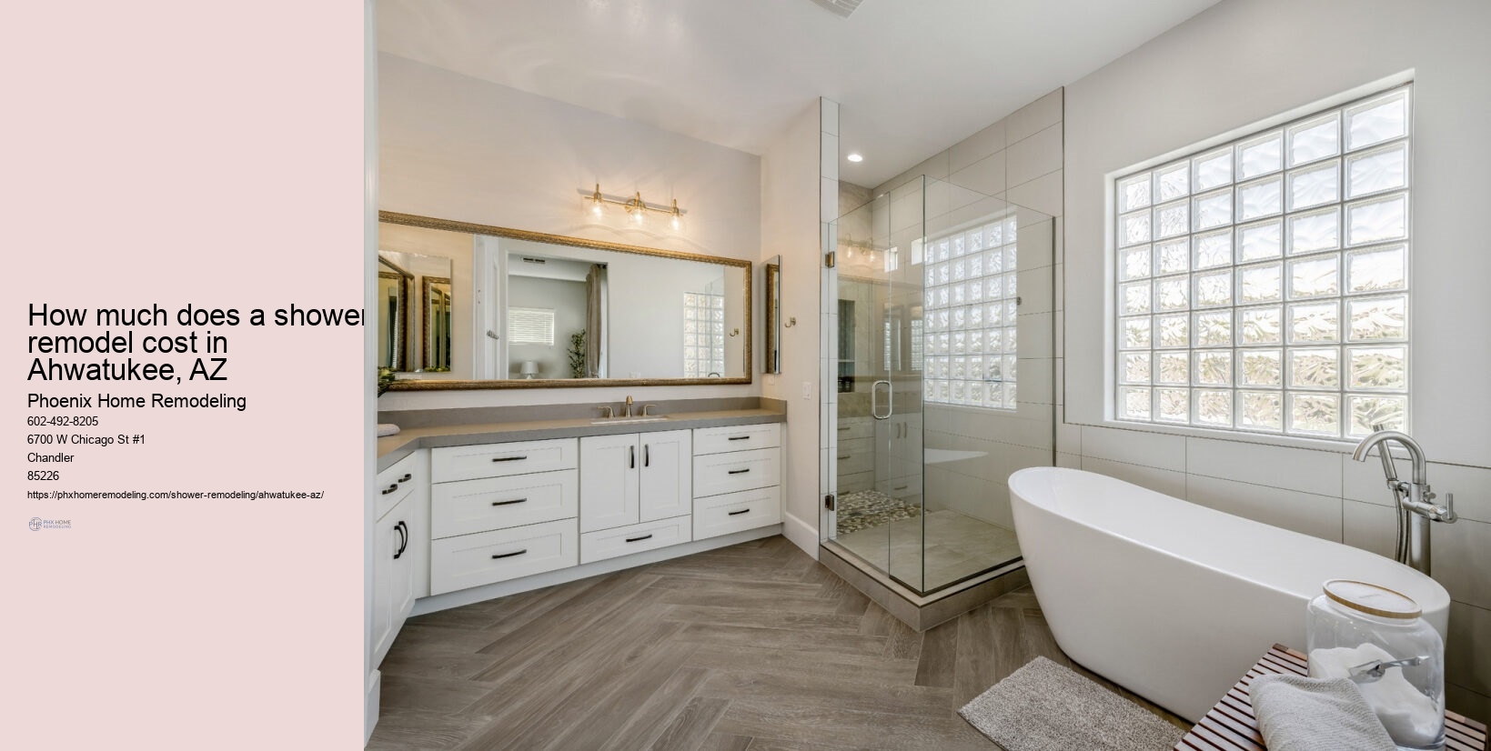 How do you modernize an old shower