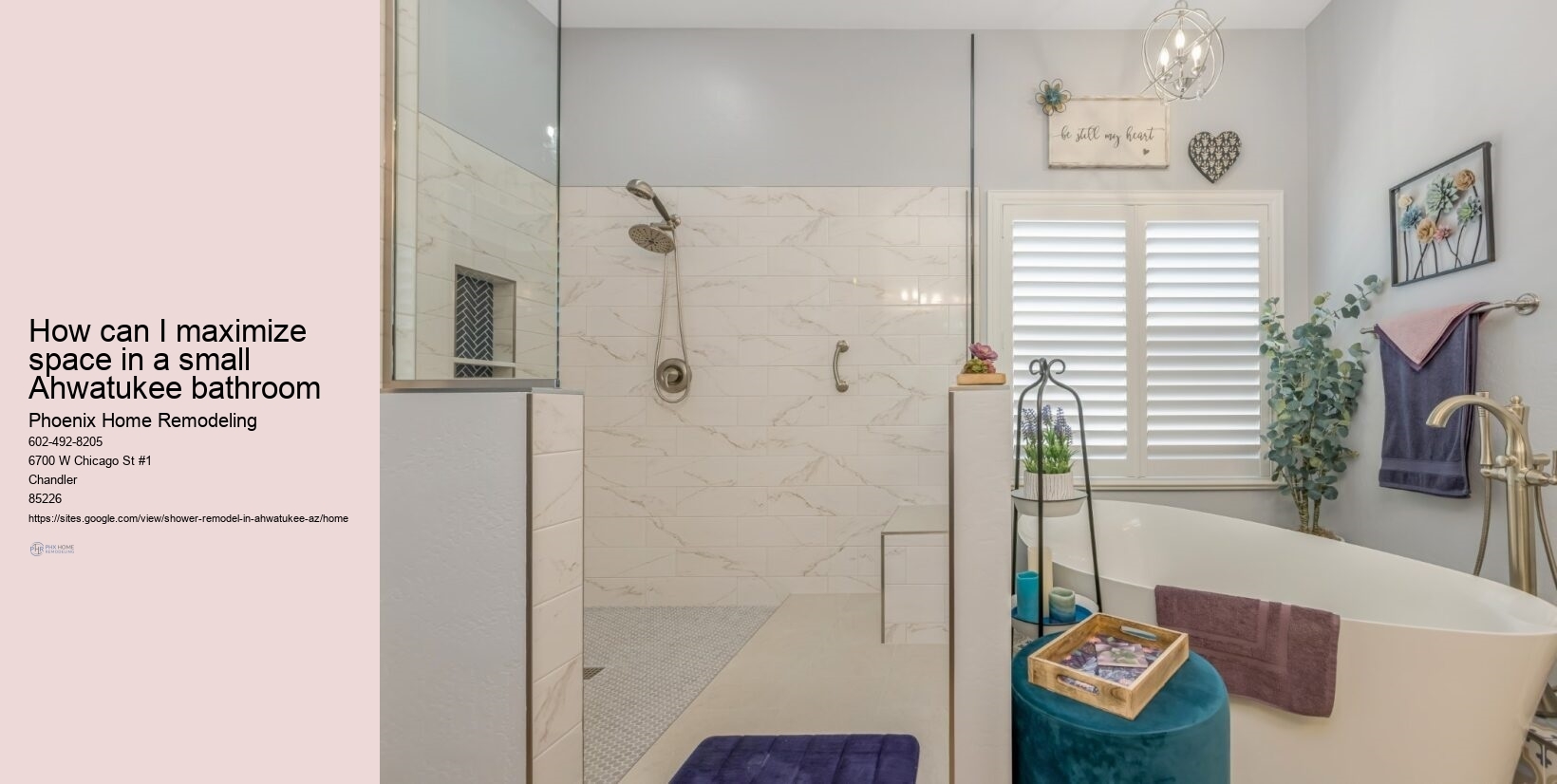 How long does a shower renovation take in Ahwatukee