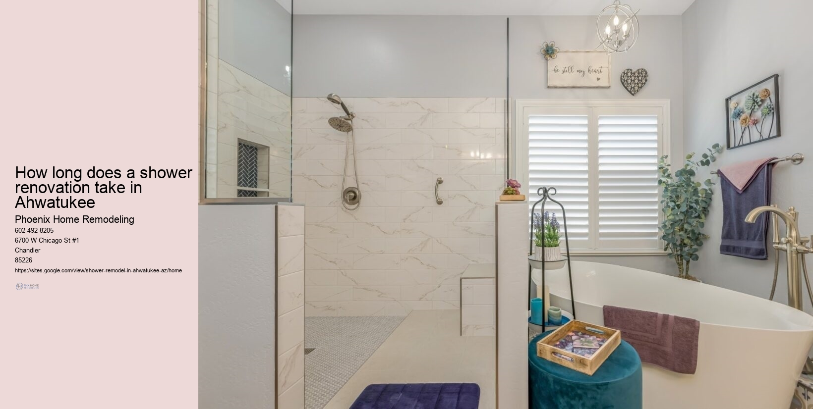 Luxury Shower Remodeling in Ahwatukee Arizona