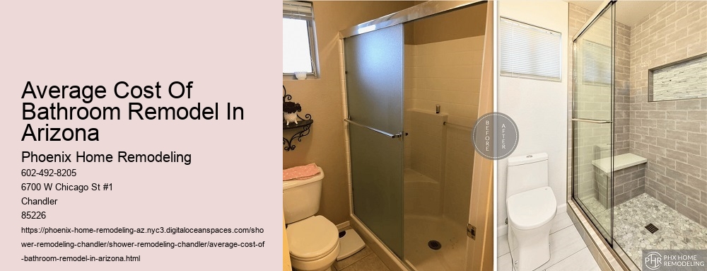 Average Cost Of Bathroom Remodel In Arizona