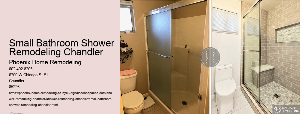 Small Bathroom Shower Remodeling Chandler
