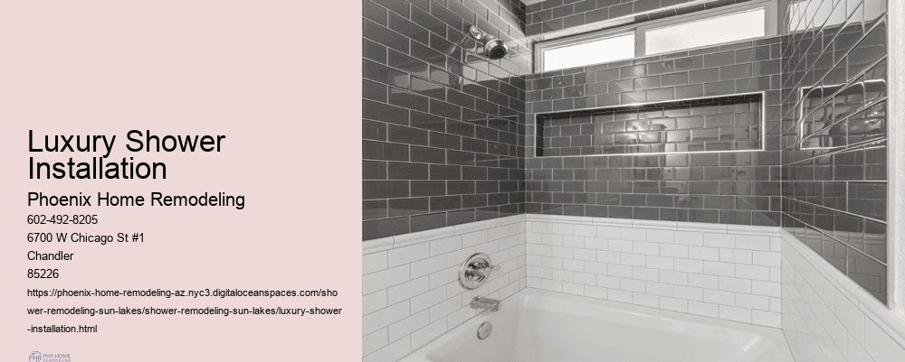 Luxury Shower Installation