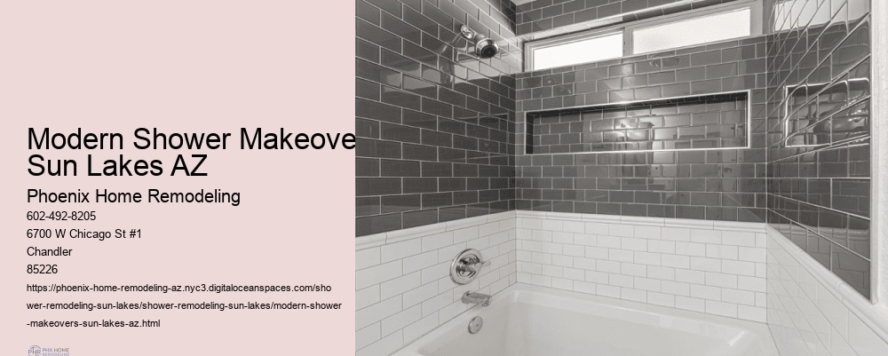 Modern Shower Makeovers Sun Lakes AZ