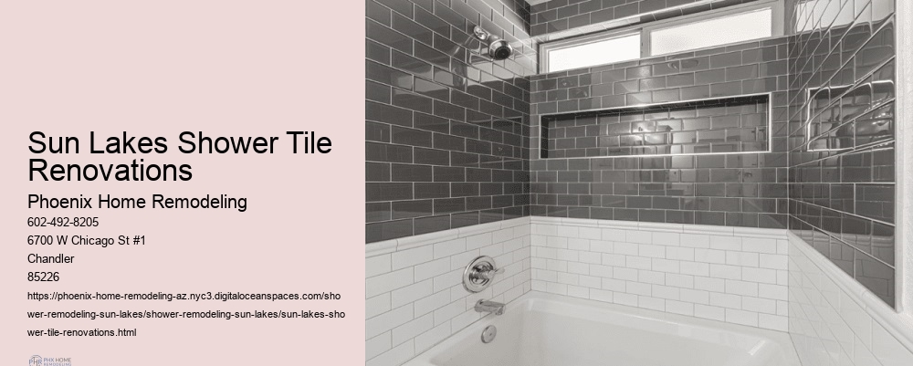 Sun Lakes Shower Tile Renovations