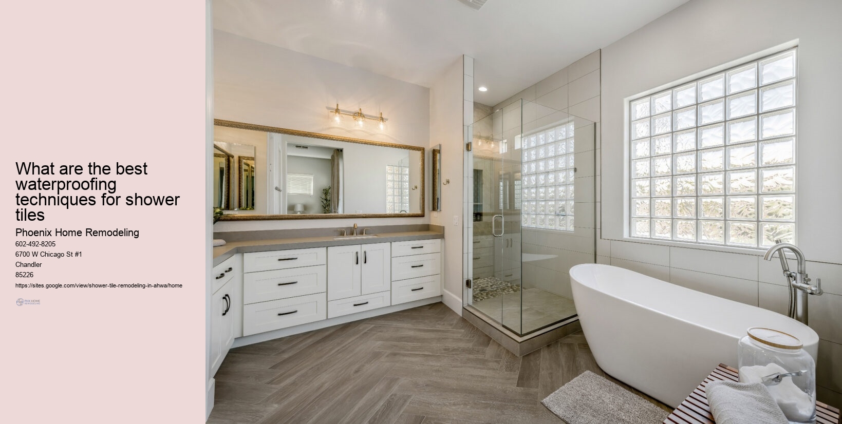 What are the best waterproofing techniques for shower tiles